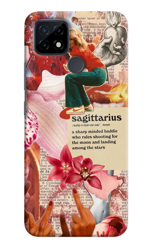Sagittarius Zodiac Realme C21 Hard Case Back Cover by Casekaro