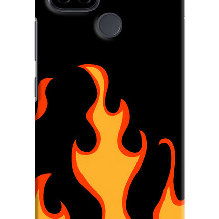 Fired Up – Black Realme C21 Hard Case Back Cover by Casekaro