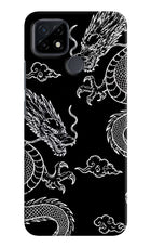 Twin Dragons Realme C21 Hard Case Back Cover by Casekaro