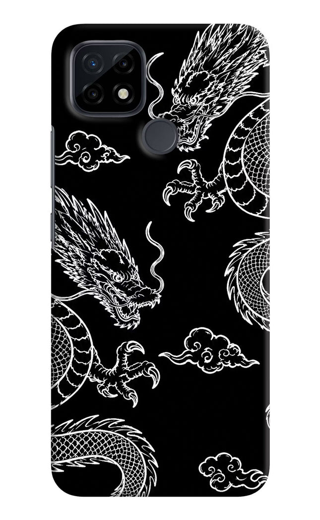 Twin Dragons Realme C21 Hard Case Back Cover by Casekaro