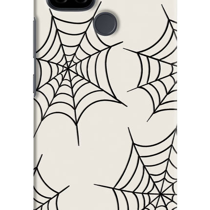 Spider Web Realme C21 Hard Case Back Cover by Casekaro