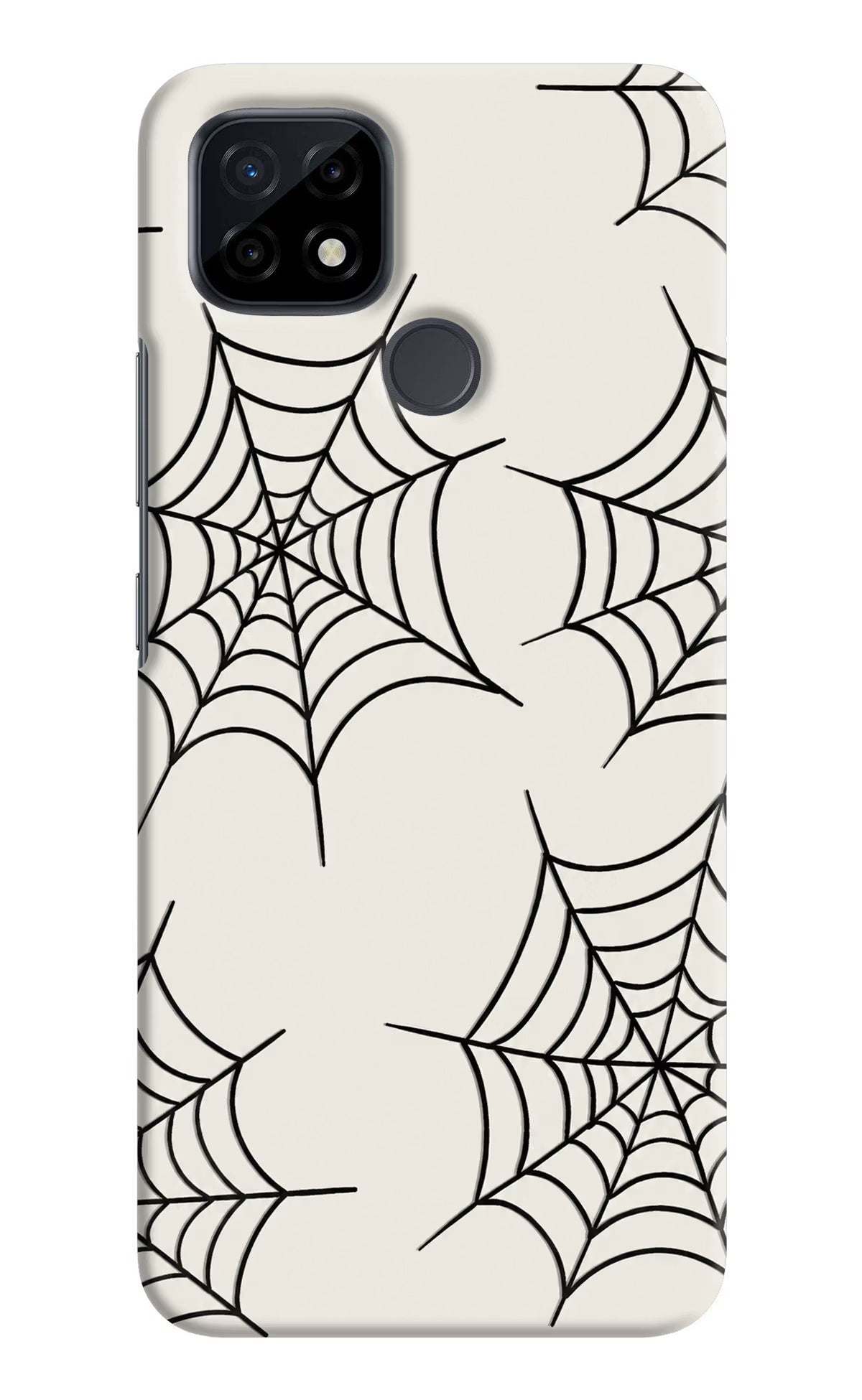 Spider Web Realme C21 Hard Case Back Cover by Casekaro