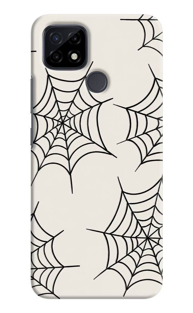 Spider Web Realme C21 Hard Case Back Cover by Casekaro