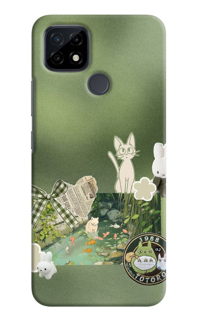 Aesthetic anime Realme C21 Hard Case Back Cover by Casekaro