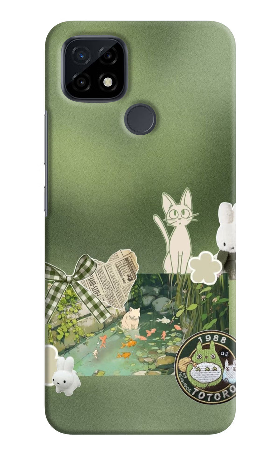 Aesthetic anime Realme C21 Back Cover, Hard case