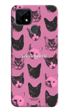 Pink Cats Realme C21 Hard Case Back Cover by Casekaro