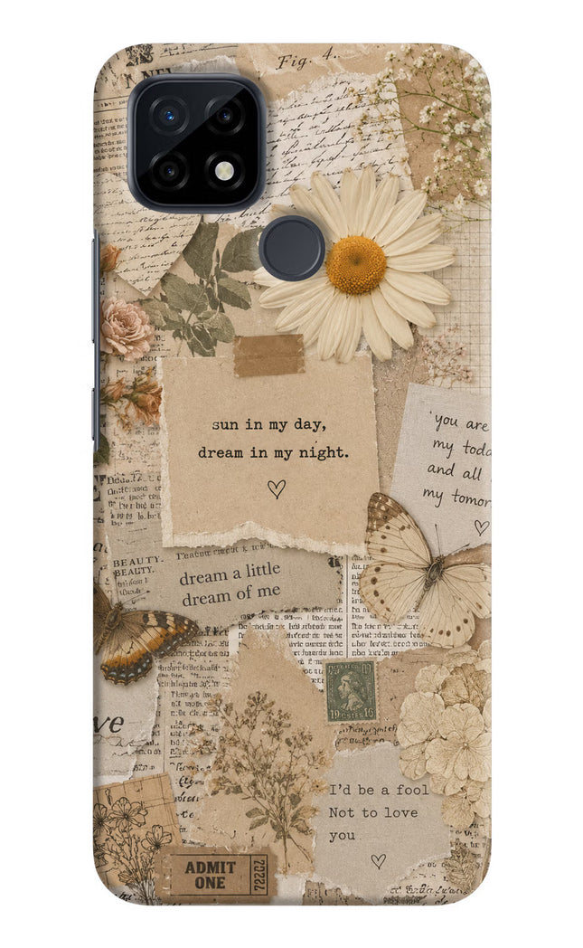 Vintage case Realme C21 Hard Case Back Cover by Casekaro