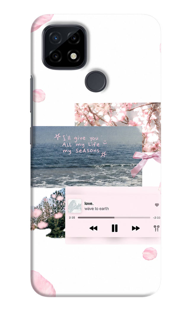 Wave to earth Realme C21 Hard Case Back Cover by Casekaro
