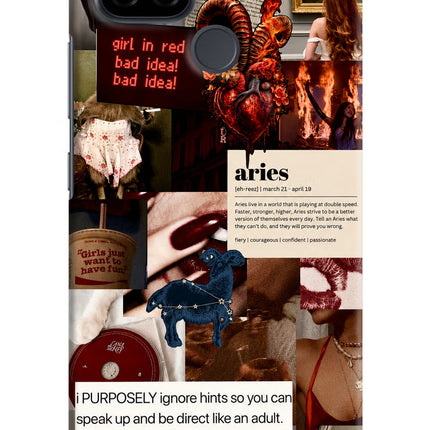 Zodiac Aries Realme C21 Hard Case Back Cover by Casekaro