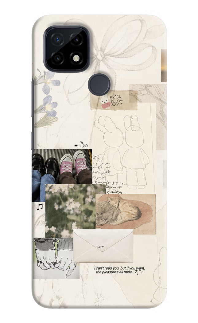 Soft Aesthetic Realme C21 Hard Case Back Cover by Casekaro