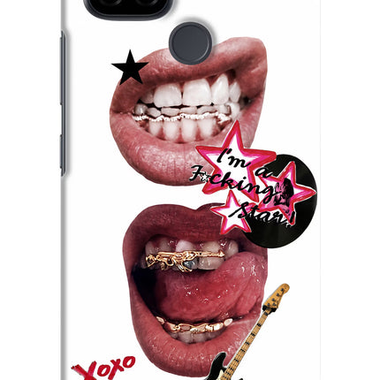 Rockstar Realme C21 Hard Case Back Cover by Casekaro