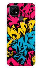 Graffiti Vibe Realme C21 Hard Case Back Cover by Casekaro