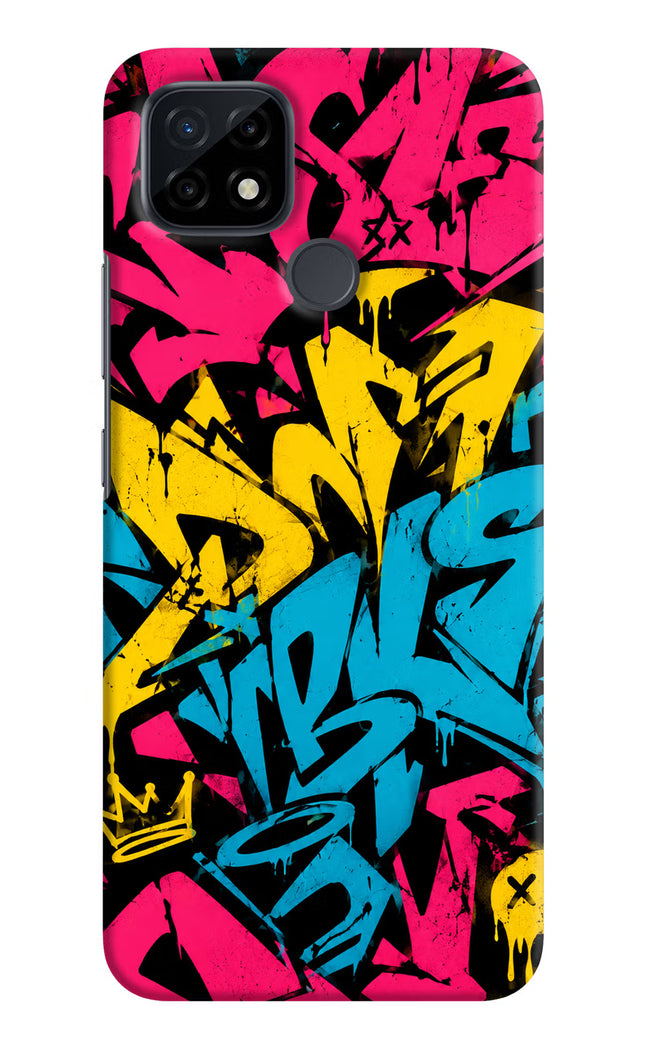 Graffiti Vibe Realme C21 Hard Case Back Cover by Casekaro