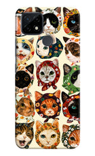 Cool Cat Realme C21 Hard Case Back Cover by Casekaro