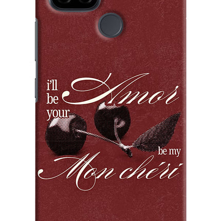 Velvet Cherry Realme C21 Hard Case Back Cover by Casekaro