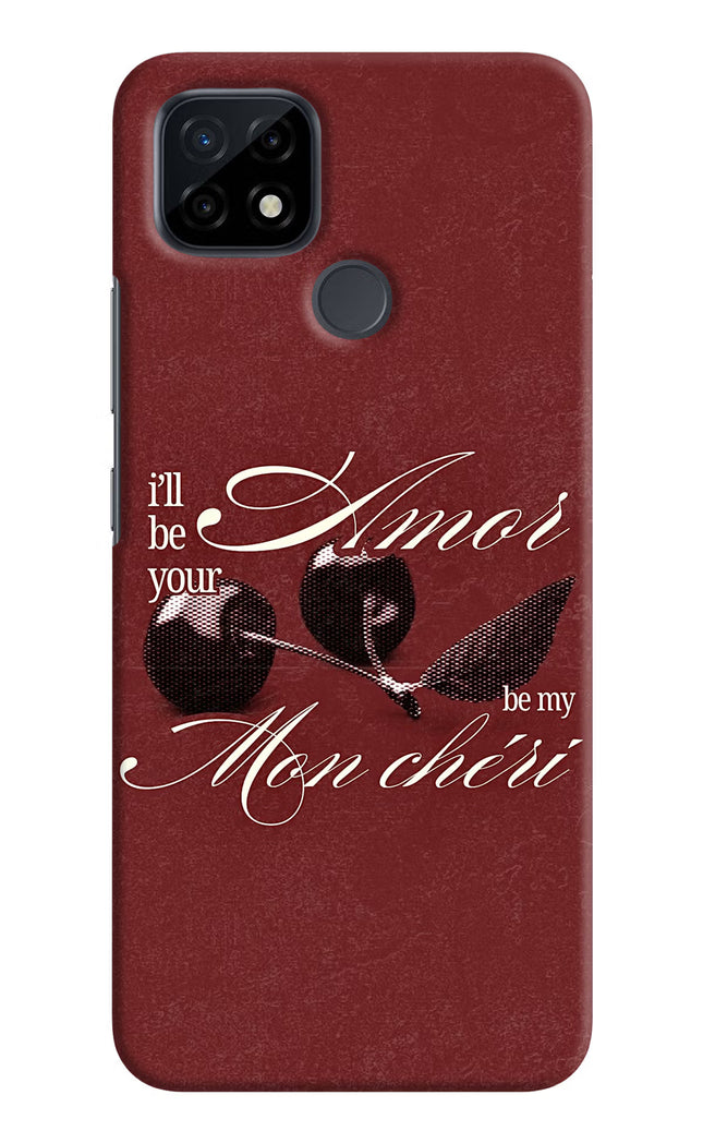 Velvet Cherry Realme C21 Hard Case Back Cover by Casekaro