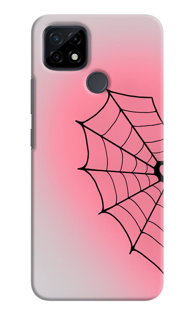 Pink Web Realme C21 Hard Case Back Cover by Casekaro