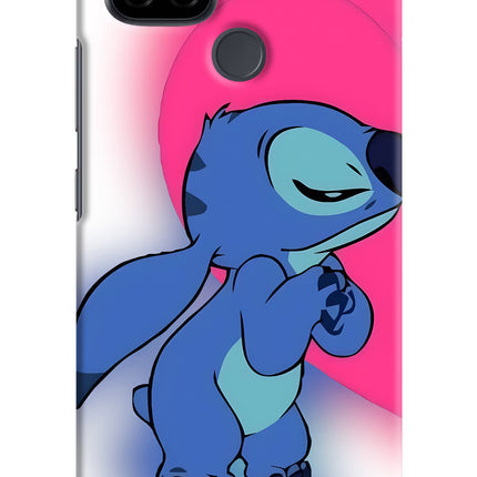 Stitch Hug Realme C21 Hard Case Back Cover by Casekaro