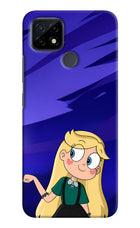Star Glow Realme C21 Hard Case Back Cover by Casekaro