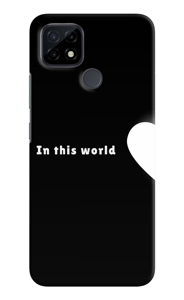This World Realme C21 Hard Case Back Cover by Casekaro
