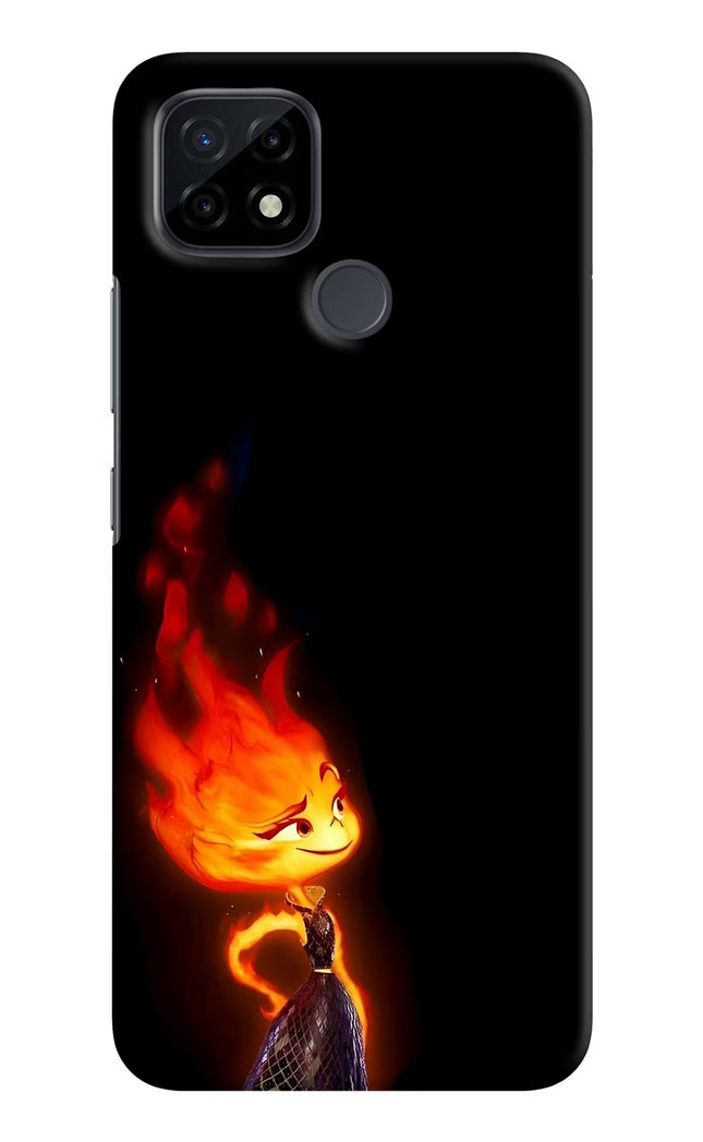 Ember Flame Realme C21 Hard Case Back Cover by Casekaro