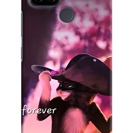 Forever Cat Realme C21 Hard Case Back Cover by Casekaro