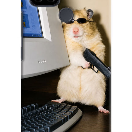 Hacker Hamster Realme C21 Hard Case Back Cover by Casekaro
