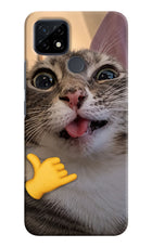Silly Cat Call Realme C21 Hard Case Back Cover by Casekaro