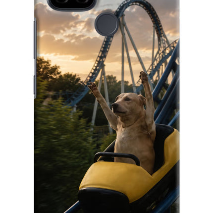 Rollercoaster Dog Realme C21 Hard Case Back Cover by Casekaro