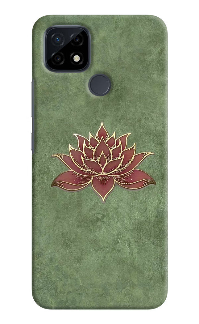 Lotus Grace Realme C21 Hard Case Back Cover by Casekaro