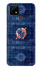 Koi Blue Realme C21 Back Cover