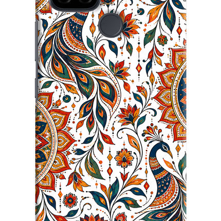 White Mayura Realme C21 Back Cover