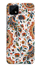 White Mayura Realme C21 Back Cover