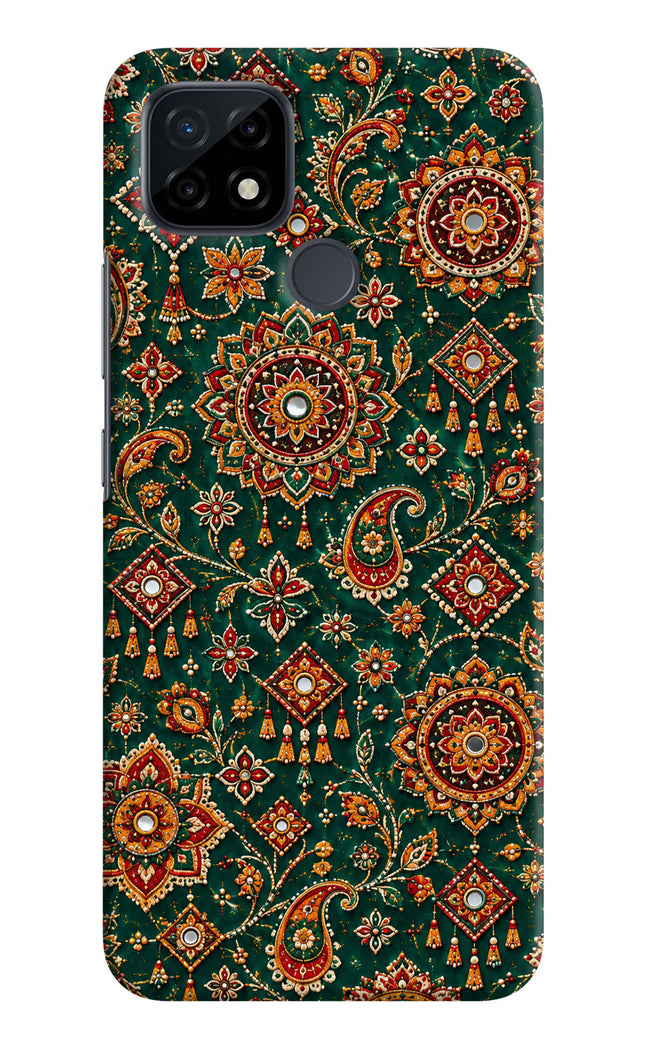 Green Pataka Realme C21 Hard Case Back Cover by Casekaro