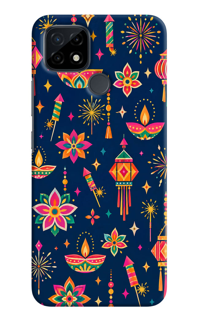 Festive Pop Realme C21 Hard Case Back Cover by Casekaro