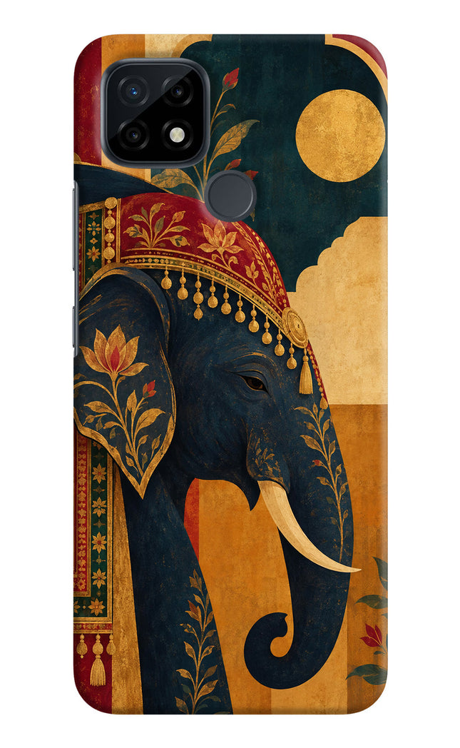 Royal Elephant Realme C21 Hard Case Back Cover by Casekaro