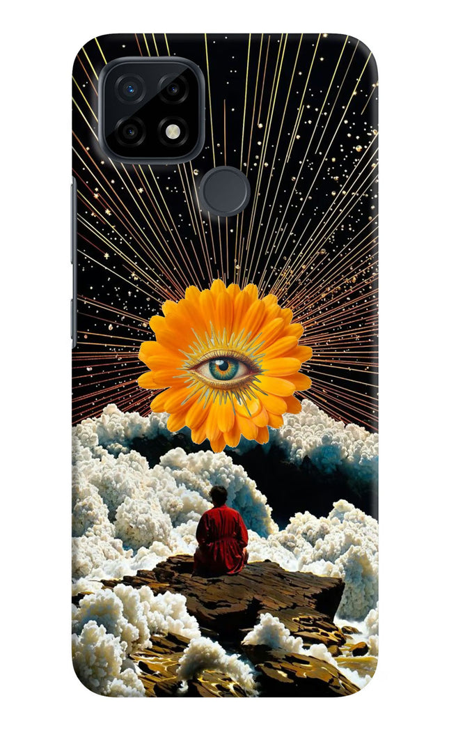 Cosmic Flower Realme C21 Hard Case Back Cover by Casekaro