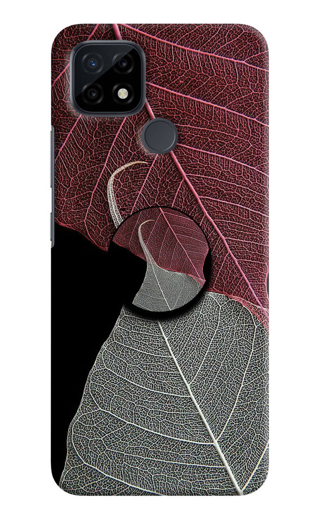 Leaf Pattern Realme C21 Pop Case by Casekaro