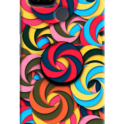 Spiral Pattern Realme C21 Pop Case by Casekaro