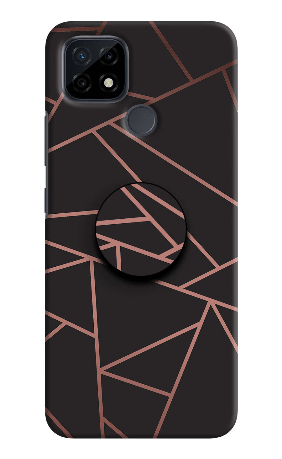 Geometric Pattern Realme C21 Pop Case, Hard case