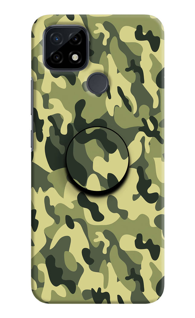Camouflage Realme C21 Pop Case by Casekaro
