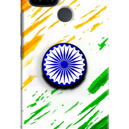 Indian Flag Ashoka Chakra Realme C21 Pop Case by Casekaro