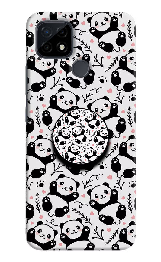 Cute Panda Realme C21 Pop Case by Casekaro