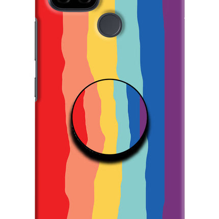 Rainbow Realme C21 Pop Case by Casekaro