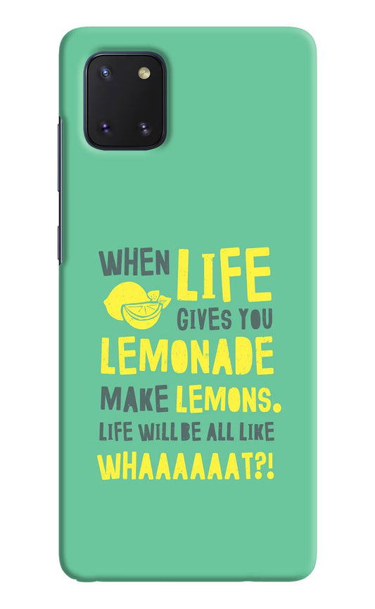 Quote Samsung Note 10 Lite Hard Case Back Cover by Casekaro