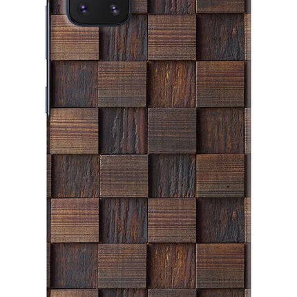 Wooden Cube Design Samsung Note 10 Lite Hard Case Back Cover by Casekaro