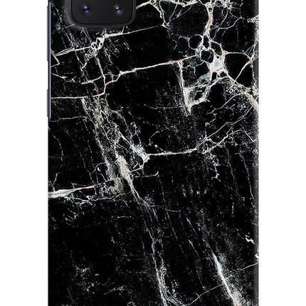 Black Marble Texture Samsung Note 10 Lite Hard Case Back Cover by Casekaro