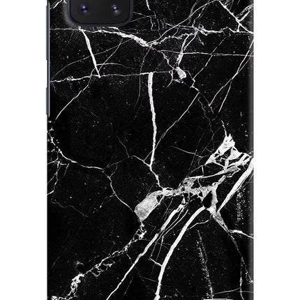 Black Marble Pattern Samsung Note 10 Lite Hard Case Back Cover by Casekaro