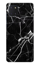 Black Marble Pattern Samsung Note 10 Lite Hard Case Back Cover by Casekaro