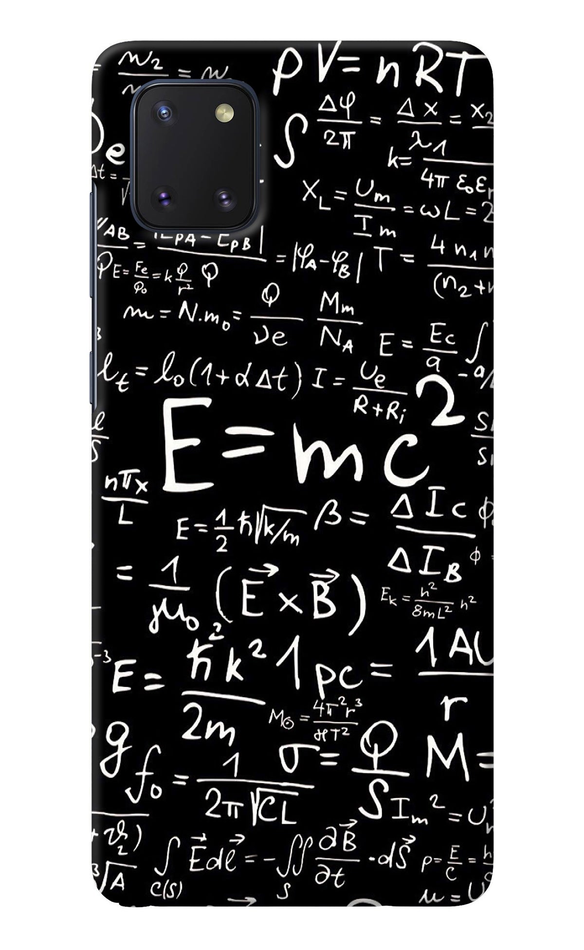 Physics Albert Einstein Formula Samsung Note 10 Lite Back Cover